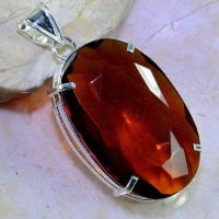 Tpz 454a pendentif pierre topaze cognac whisky lithotherapie bijou argent 925 vente achat