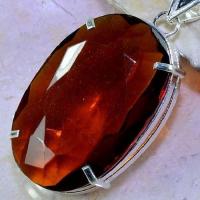 Tpz 454c pendentif pierre topaze cognac whisky lithotherapie bijou argent 925 vente achat