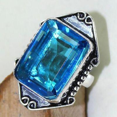 Tpz 481a bague t58 chevaliere medievale topaze bleue suisse bijoux argent 925 vente achat