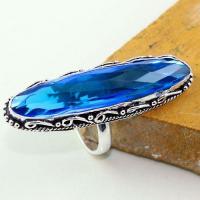 Tpz 508a bague t66 chevaliere medievale topaze bleue suisse bijoux argent 925 vente achat