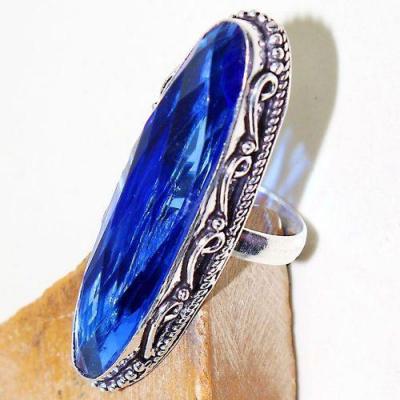 Tpz 509c bague t55 chevaliere medievale topaze bleue suisse bijoux argent 925 vente achat