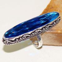 Tpz 510a bague t58 chevaliere medievale topaze bleue suisse bijoux argent 925 vente achat