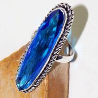 Tpz 521c bague t68 chevaliere medievale topaze bleue suisse bijoux argent 925 vente achat