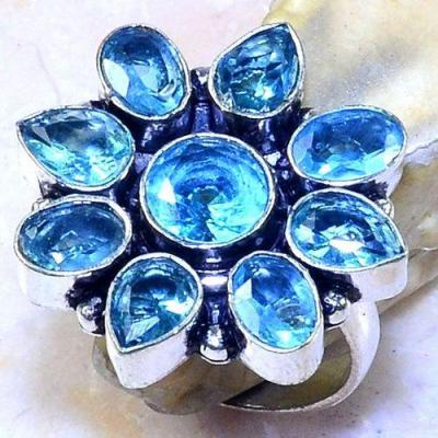 Tpz 537a bague t57 chevaliere medievale topaze bleue suisse bijoux argent 925 vente achat