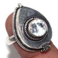 Tpz 708b bague poison 8gr t57 topaze ethnique punk gothique steampunk argent 925