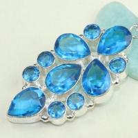 Tpz 788a pendentif pierre topaze bleu persan iolite lithotherapie bijou argent 925 3