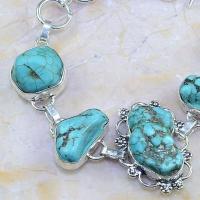 Tqa 005b bracelet turquoise bleue achat vente bijou pierre naturelle argent 925