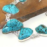 Tqa 033c bracelet turquoise bleue achat vente bijou pierre naturelle argent 925