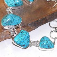 Tqa 034c bracelet turquoise bleue achat vente bijou pierre naturelle argent 925