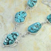 Tqa 066b collier turquoise argent 925 achat vente 1