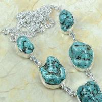 Tqa 075c collier parure sautoir turquoise achat vente bijou argent 925 1