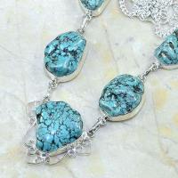 Tqa 076b collier parure sautoir turquoise achat vente bijou argent 925 1