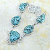 Tqa 076d collier parure sautoir turquoise achat vente bijou argent 925 1