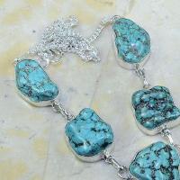 Tqa 077c collier parure sautoir turquoise achat vente bijou argent 925 1