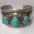 Tqa 083b bracelet torqque turquoise argent ethnique achat vente