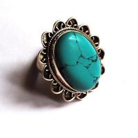 Tqa 096a bague t58 turquoise argent 925 ethnique achat vente