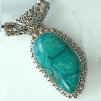 Tqa 105c pendentif pendant turquoise reiki achat vente bijou argent 925