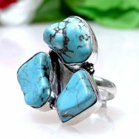 Tqa 147b bague chevaliere t55 turquoise achat vente bijou argent 925