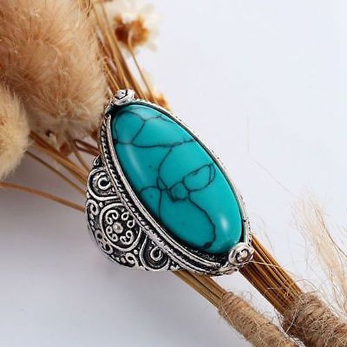 Tqa 152a bague chevaliere t55 turquoise achat vente bijou argent 925