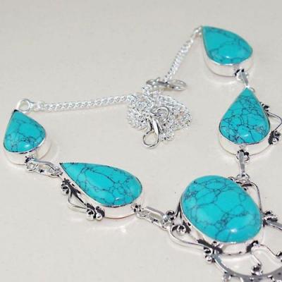 Tqa 159c collier sautoir parure turquoise achat vente bijou argent 925