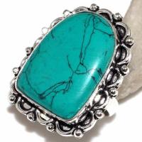 Tqa 167b bague chevaliere t57 25x18mm turquoise achat vente bijou argent 925
