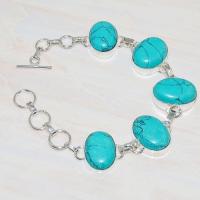 Tqa 214d bracelet turquoise orient ethnique tibet oriental achat vente bijou argent 925