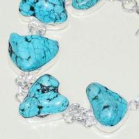 Tqa 224c bracelet turquoise 29gr 15x20mm orient ethnique tibetl achat vente bijou argent 925