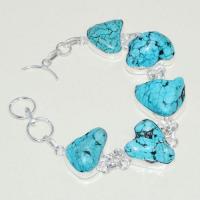 Tqa 224d bracelet turquoise 29gr 15x20mm orient ethnique tibetl achat vente bijou argent 925