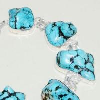 Tqa 225b bracelet turquoise 35gr 15x20mm orient ethnique tibetl achat vente bijou argent 925