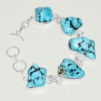 Tqa 225d bracelet turquoise 35gr 15x20mm orient ethnique tibetl achat vente bijou argent 925