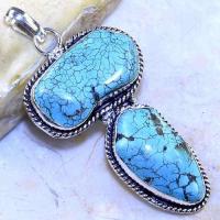 Tqa 228a pendentif pendant turquoise howlite 20x35mm achat vente bijou argent 925