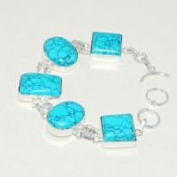 Tqa 230a bracelet turquoise 25gr 15x20mm orient ethnique tibet achat vente bijou argent 925