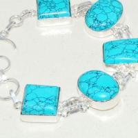 Tqa 230b bracelet turquoise 25gr 15x20mm orient ethnique tibet achat vente bijou argent 925