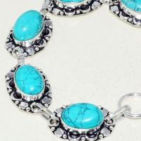 Tqa 239c bracelet turquoise lapis 20gr 15x10mm tibet oriental achat vente bijou argent 925