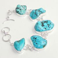 Tqa 247d bracelet turquoise howlite 20x30mm achat vente bijou ethnique argent 925