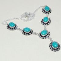 Tqa 258a collier parure sautoir turquoise 30gr tibet achat vente bijou argent 925