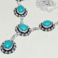 Tqa 258b collier parure sautoir turquoise 30gr tibet achat vente bijou argent 925