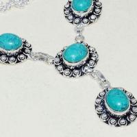 Tqa 258c collier parure sautoir turquoise 30gr tibet achat vente bijou argent 925
