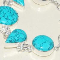 Tqa 260c bracelet 27gr turquoise howlite 15x20mm achat vente bijou ethnique argent 925