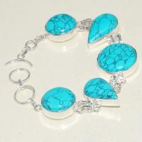 Tqa 260d bracelet 27gr turquoise howlite 15x20mm achat vente bijou ethnique argent 925