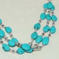 Tqa 262c collier parure sautoir turquoise 36gr tibet achat vente bijou argent 925