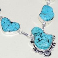 Tqa 267c collier parure sautoir turquoise 35gr tibet achat vente bijou argent 925