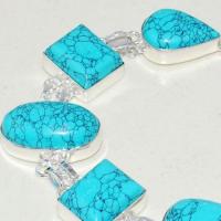 Tqa 270c bracelet 52gr turquoise howlite 15x20mm achat vente bijou ethnique argent 925