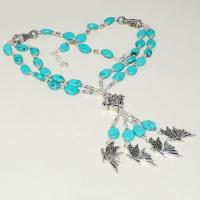 Tqa 272a collier parure sautoir turquoise papillons 51gr tibet achat vente bijou argent 925