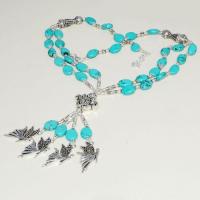 Tqa 272d collier parure sautoir turquoise papillons 51gr tibet achat vente bijou argent 925