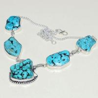 Tqa 275d collier parure sautoir turquoise 37gr tibet achat vente bijou argent 925