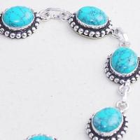 Tqa 278c bracelet 21gr turquoise howlite 8x12mm achat vente bijou ethnique argent 925