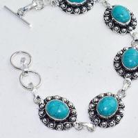 Tqa 279c bracelet 22gr turquoise howlite 8x12mm achat vente bijou ethnique argent 925