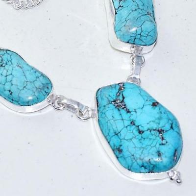 Tqa 282a collier parure sautoir turquoise 33gr tibet achat vente bijou argent 925