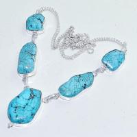 Tqa 282d collier parure sautoir turquoise 33gr tibet achat vente bijou argent 925